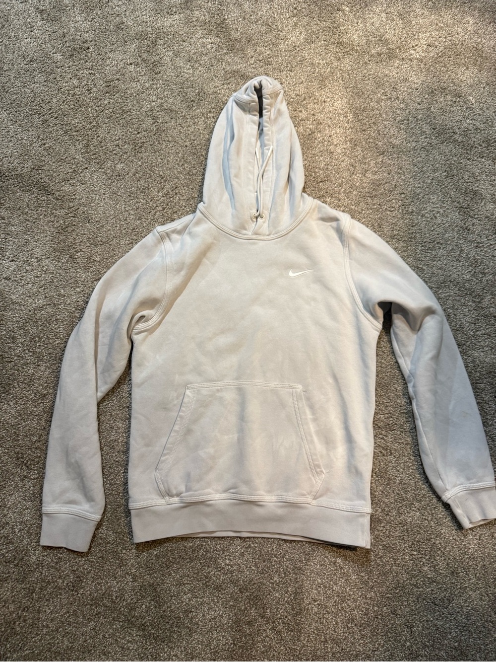 $5 for $20 min order ! Nike Light Gray Pullover Hoodie with Small Swoosh